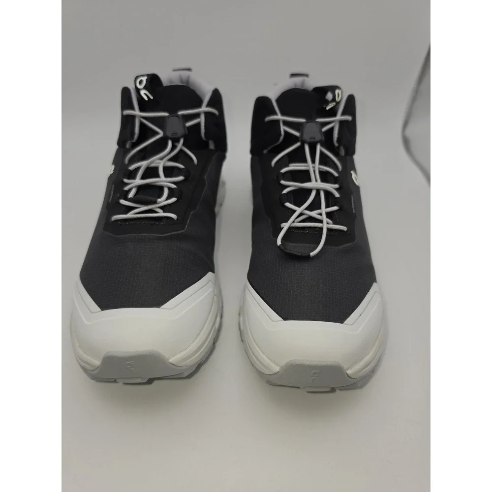 On Youth  Cloudhero Mid Waterproof Hiking Boots  Black & White Size 6.5